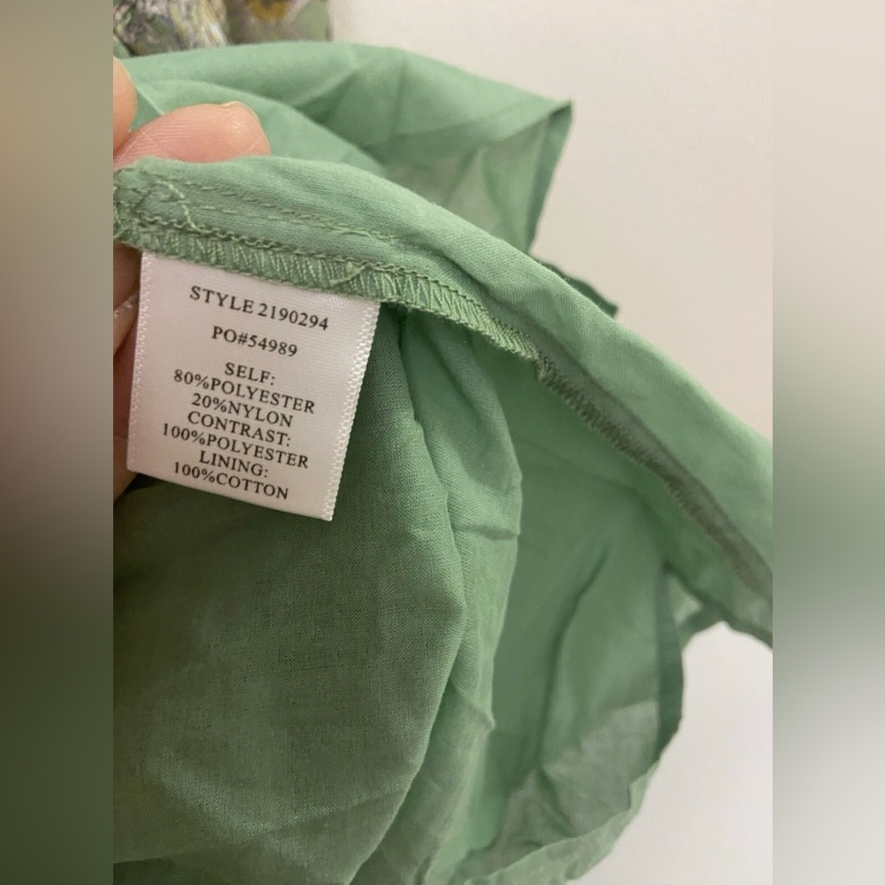 CURRENT AIR Lasalle Open Back Midi Dress In Floral Sage Sz S NWT - Picture 13 of 14